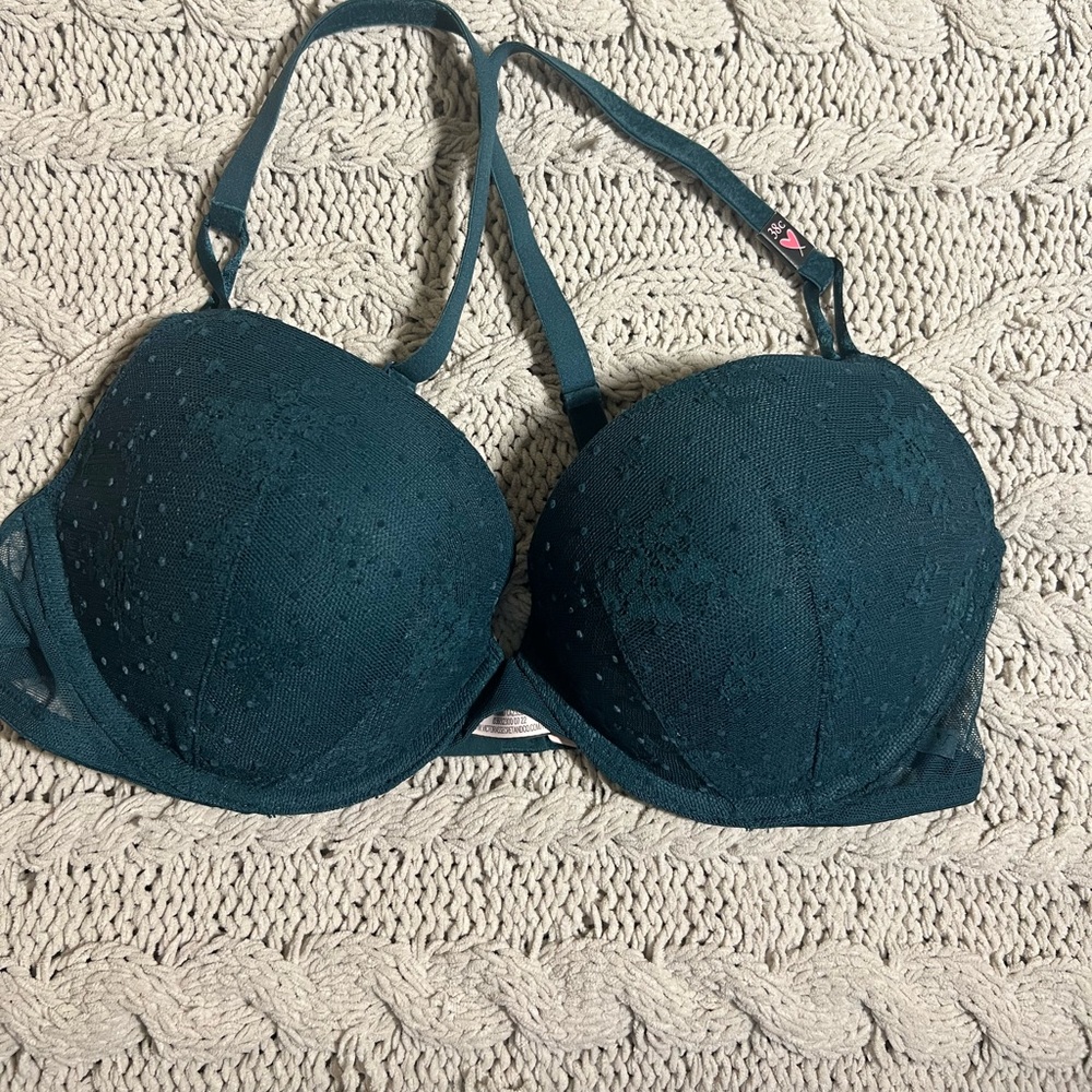 Green victoria secret bra with a bit of push up